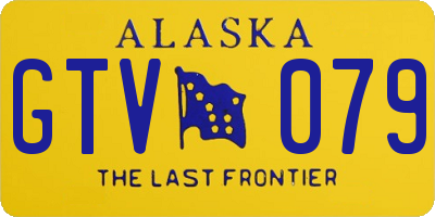 AK license plate GTV079