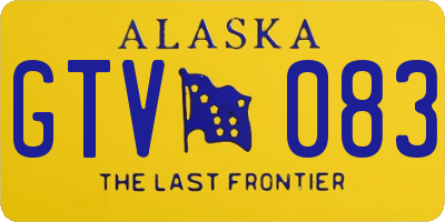 AK license plate GTV083