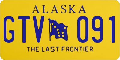 AK license plate GTV091