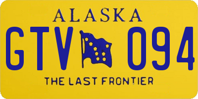 AK license plate GTV094