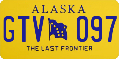 AK license plate GTV097