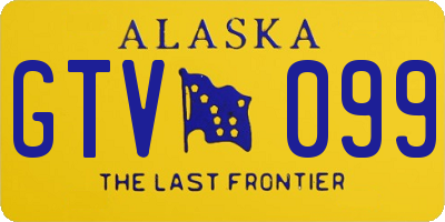 AK license plate GTV099