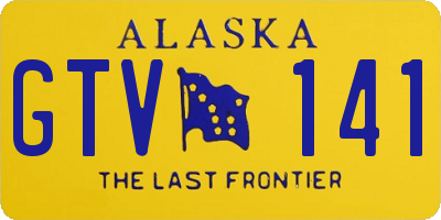 AK license plate GTV141