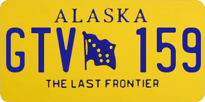 AK license plate GTV159