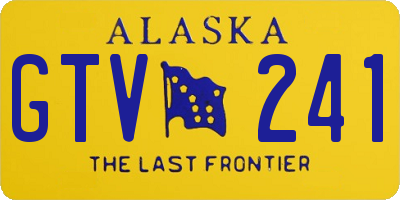 AK license plate GTV241
