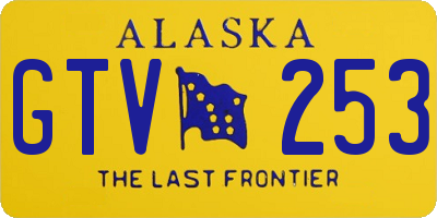 AK license plate GTV253