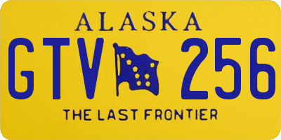 AK license plate GTV256