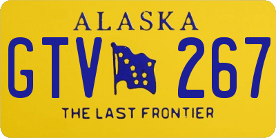 AK license plate GTV267
