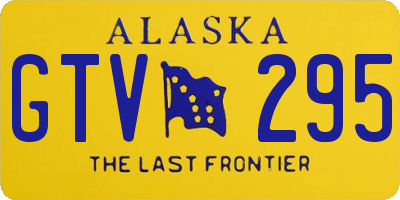 AK license plate GTV295
