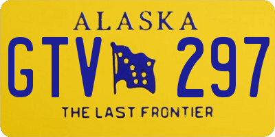 AK license plate GTV297