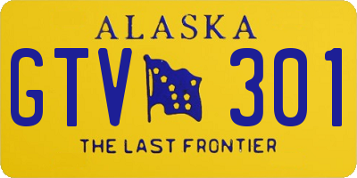 AK license plate GTV301