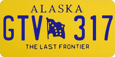 AK license plate GTV317