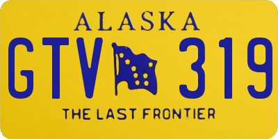 AK license plate GTV319