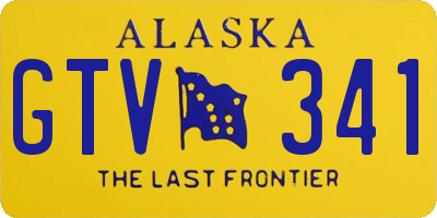 AK license plate GTV341