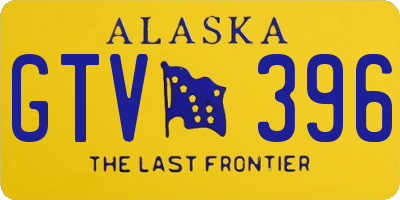 AK license plate GTV396