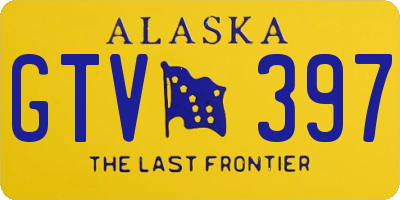AK license plate GTV397