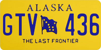 AK license plate GTV436