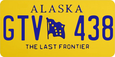 AK license plate GTV438
