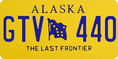 AK license plate GTV440