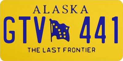 AK license plate GTV441