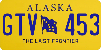 AK license plate GTV453