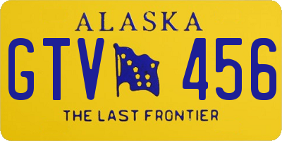 AK license plate GTV456