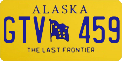 AK license plate GTV459