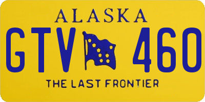 AK license plate GTV460