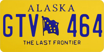AK license plate GTV464
