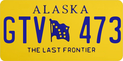 AK license plate GTV473