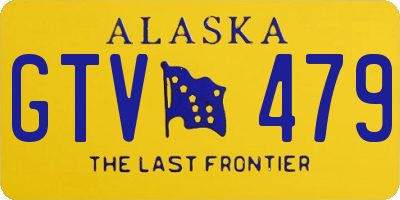 AK license plate GTV479