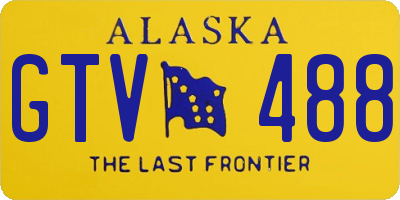 AK license plate GTV488