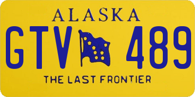 AK license plate GTV489