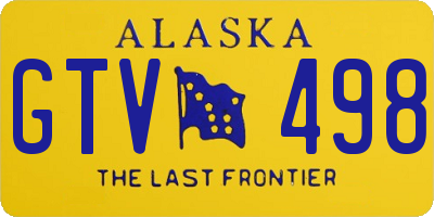 AK license plate GTV498