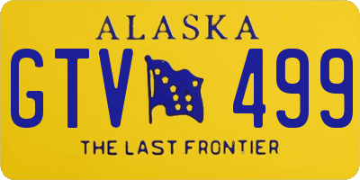 AK license plate GTV499