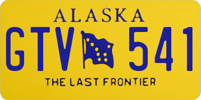 AK license plate GTV541