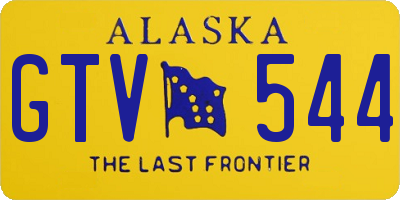 AK license plate GTV544