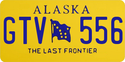 AK license plate GTV556