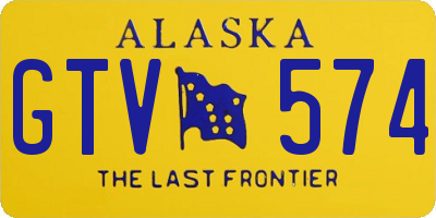 AK license plate GTV574