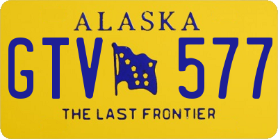 AK license plate GTV577