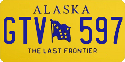 AK license plate GTV597