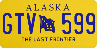 AK license plate GTV599