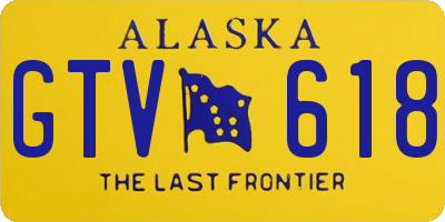 AK license plate GTV618