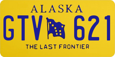 AK license plate GTV621