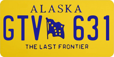 AK license plate GTV631