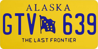 AK license plate GTV639