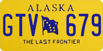 AK license plate GTV679