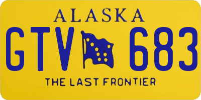 AK license plate GTV683