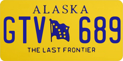 AK license plate GTV689