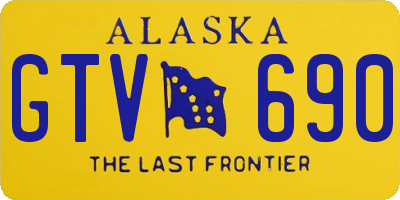 AK license plate GTV690